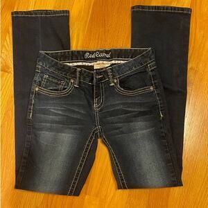 Red Camel Rhinestone Straight Leg Jean 5